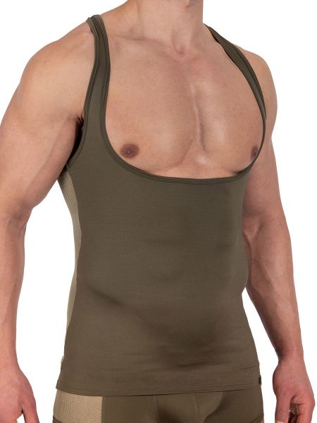 MANSTORE M2334: Workout Shirt, moss