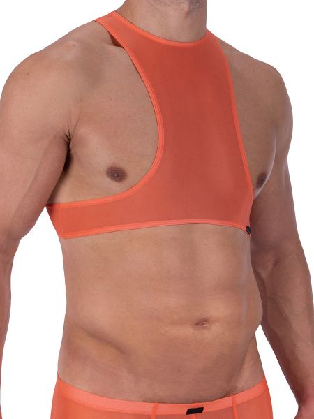 MANSTORE M2327: Cropped Top, coral