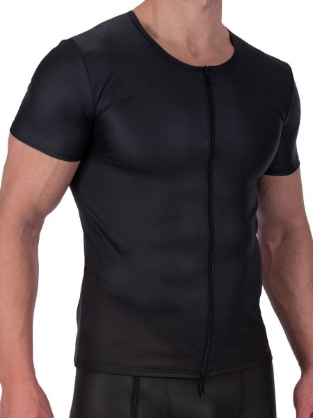 MANSTORE M2326: Zipped Shirt, schwarz