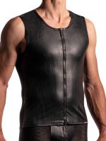 MANSTORE M2276: Zipped Vest, schwarz